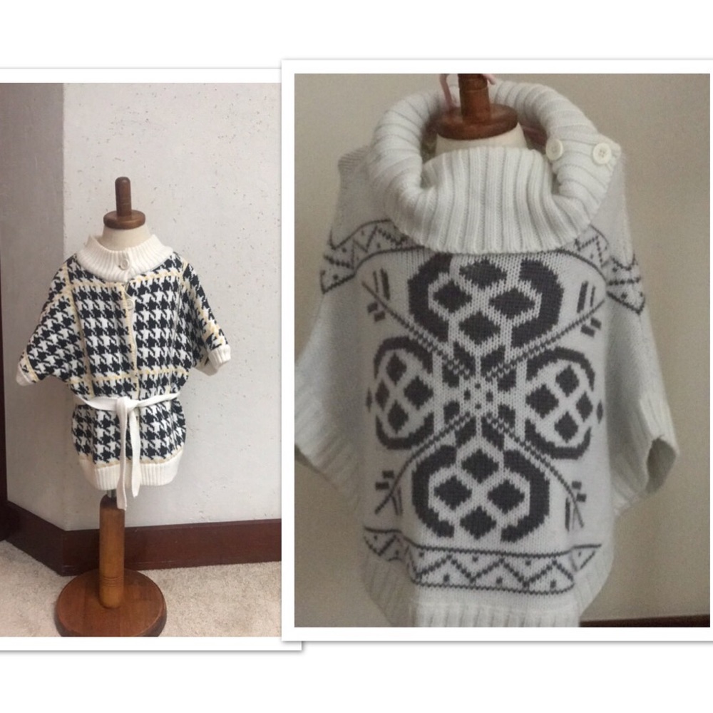 Janie and Jack sweater and Osh Kosh  B gosh poncho